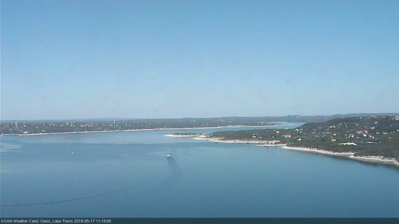Lake Travis webcam, May 17, 2018 10:20 AM CT