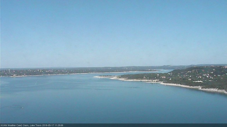 Lake Travis webcam, May 17, 2018 10:30 AM CT