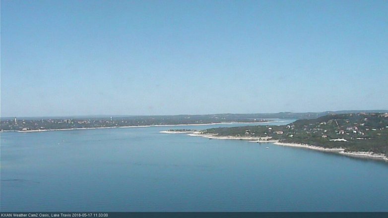 Lake Travis webcam, May 17, 2018 10:35 AM CT