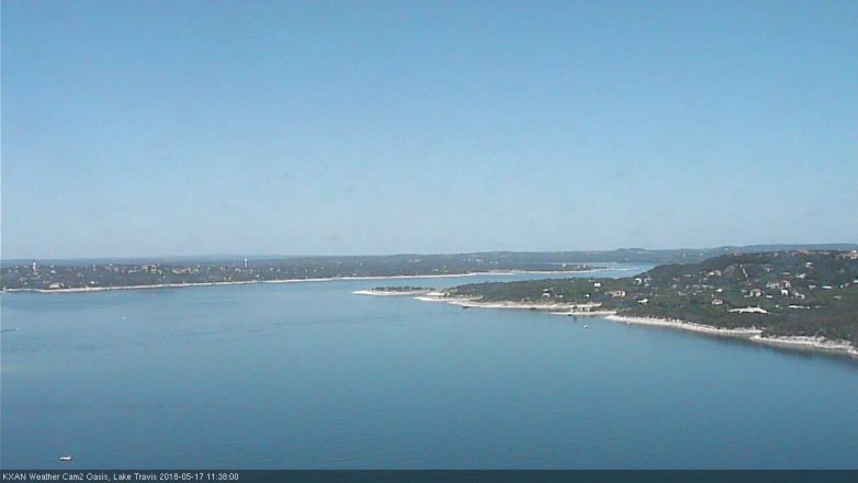 Lake Travis webcam, May 17, 2018 10:40 AM CT