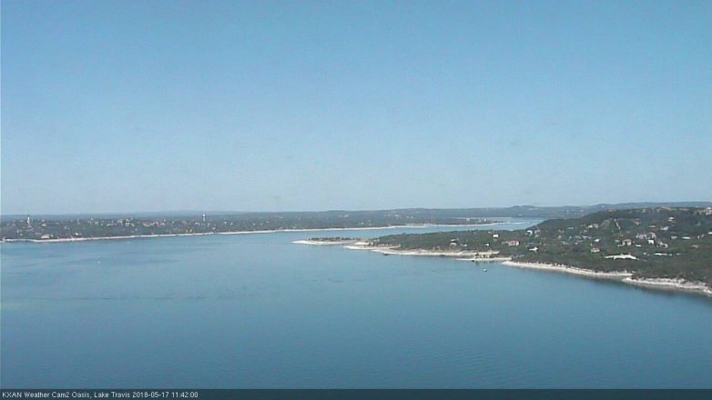 Lake Travis webcam, May 17, 2018 10:45 AM CT