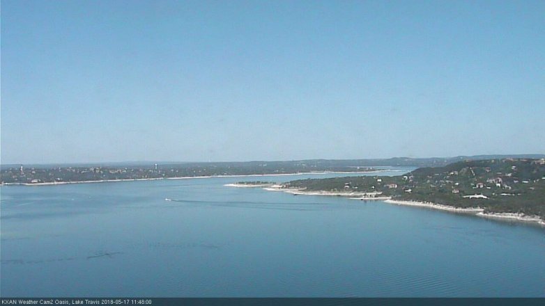 Lake Travis webcam, May 17, 2018 10:50 AM CT