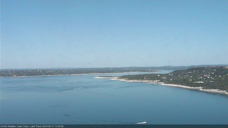 Lake Travis webcam, May 17, 2018 11:05 AM CT