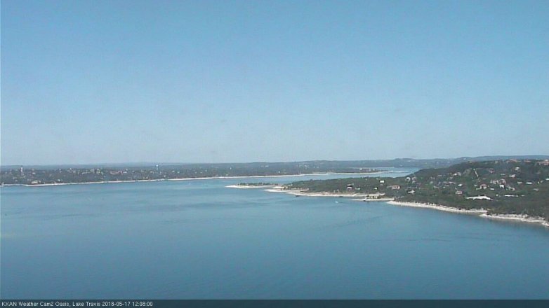 Lake Travis webcam, May 17, 2018 11:10 AM CT
