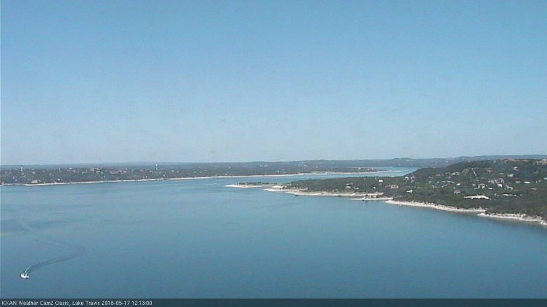 Lake Travis webcam, May 17, 2018 11:15 AM CT