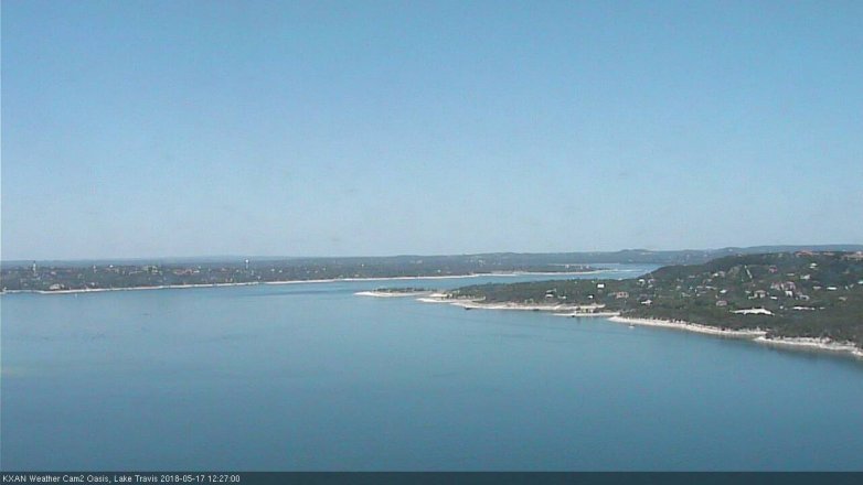 Lake Travis webcam, May 17, 2018 11:30 AM CT