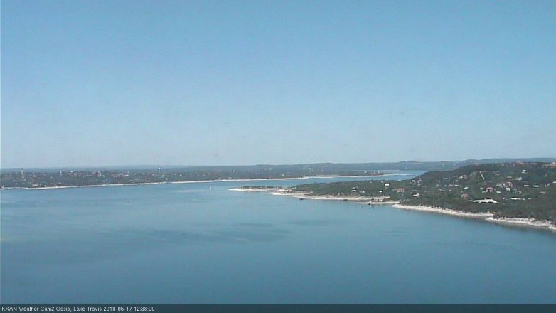 Lake Travis webcam, May 17, 2018 11:40 AM CT