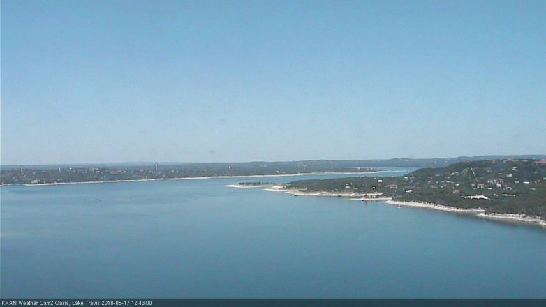 Lake Travis webcam, May 17, 2018 11:45 AM CT