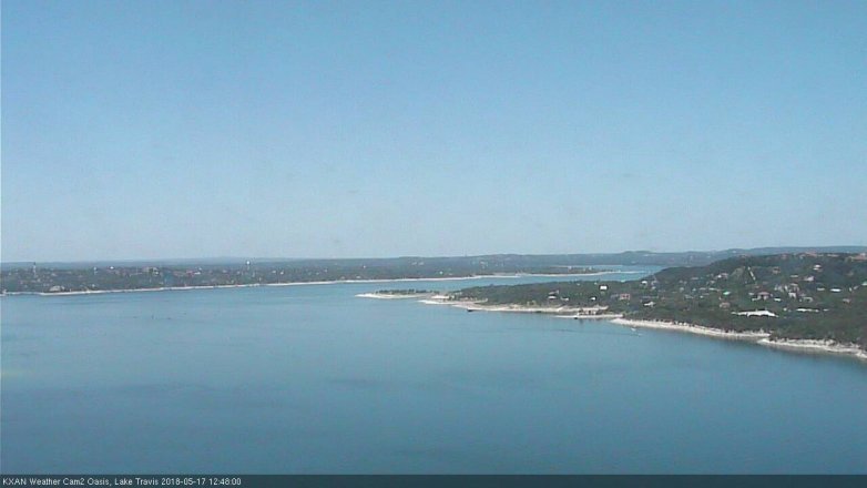 Lake Travis webcam, May 17, 2018 11:50 AM CT