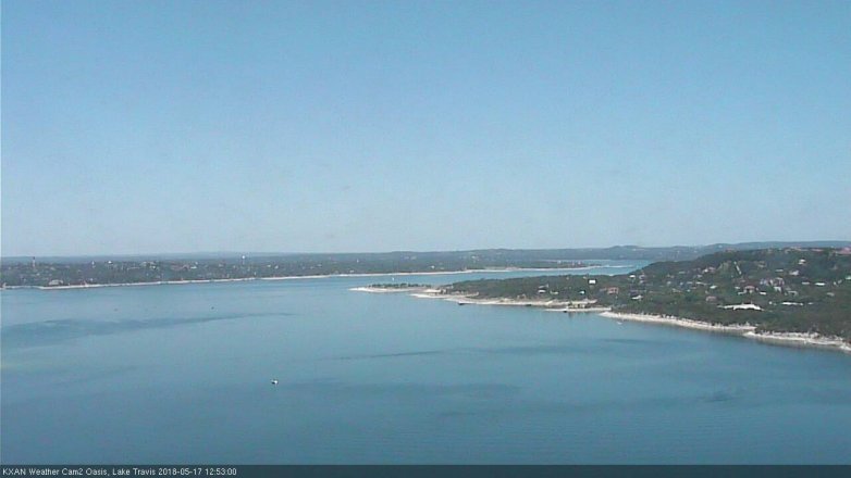 Lake Travis webcam, May 17, 2018 11:55 AM CT