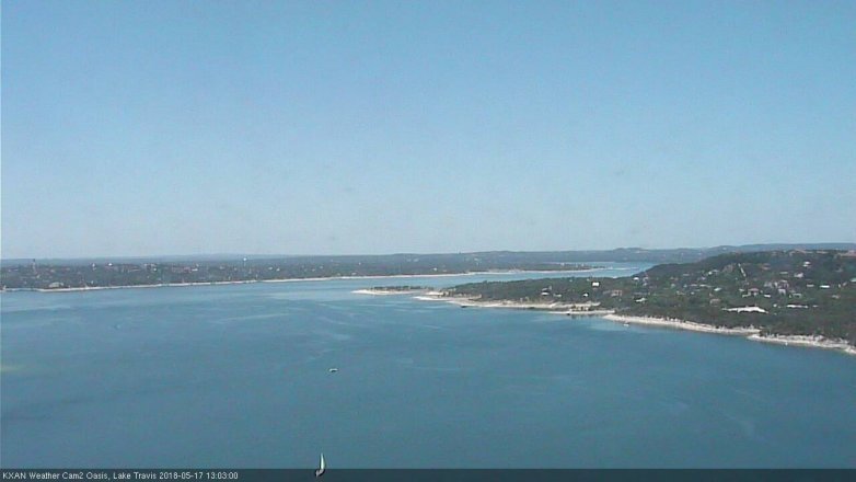Lake Travis webcam, May 17, 2018 12:05 PM CT