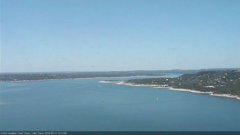 Lake Travis webcam, May 17, 2018 12:15 PM CT