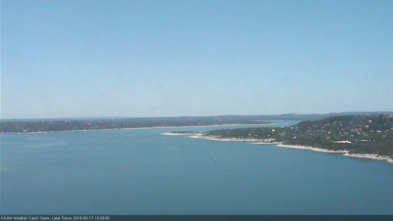 Lake Travis webcam, May 17, 2018 12:30 PM CT