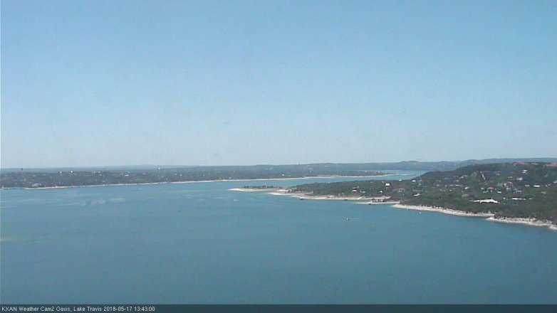 Lake Travis webcam, May 17, 2018 12:45 PM CT