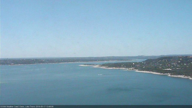 Lake Travis webcam, May 17, 2018 12:50 PM CT