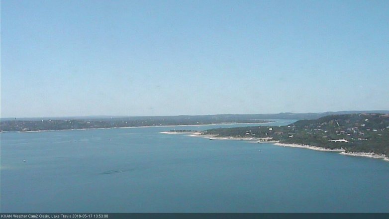 Lake Travis webcam, May 17, 2018 12:55 PM CT