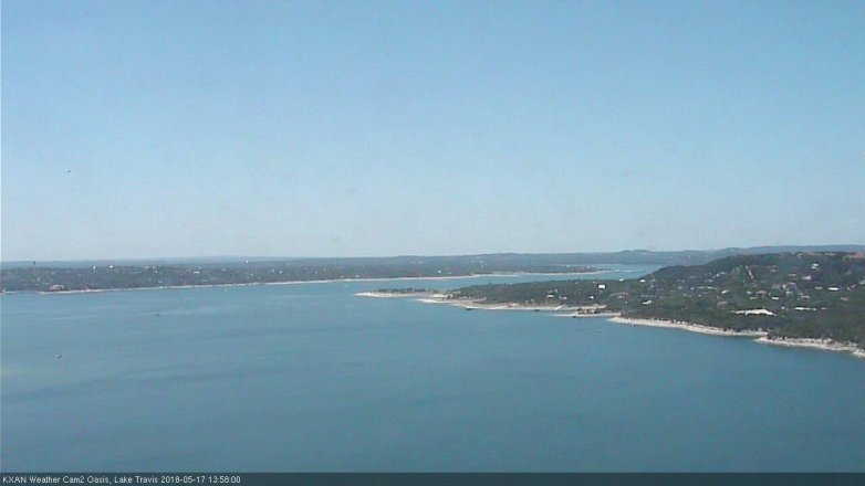 Lake Travis webcam, May 17, 2018 1:00 PM CT