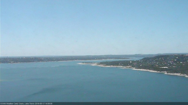 Lake Travis webcam, May 17, 2018 1:10 PM CT