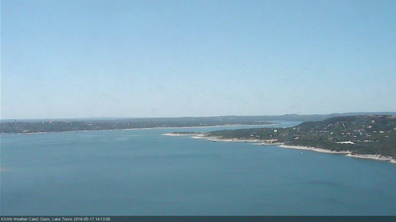 Lake Travis webcam, May 17, 2018 1:15 PM CT