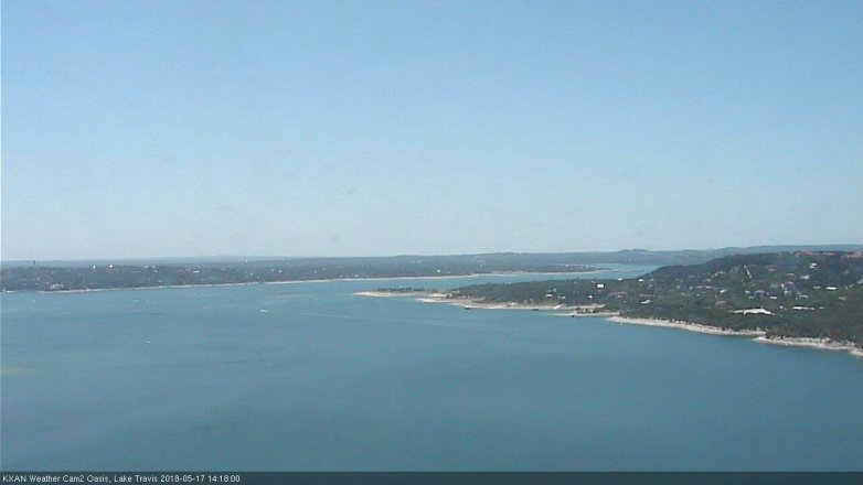 Lake Travis webcam, May 17, 2018 1:20 PM CT