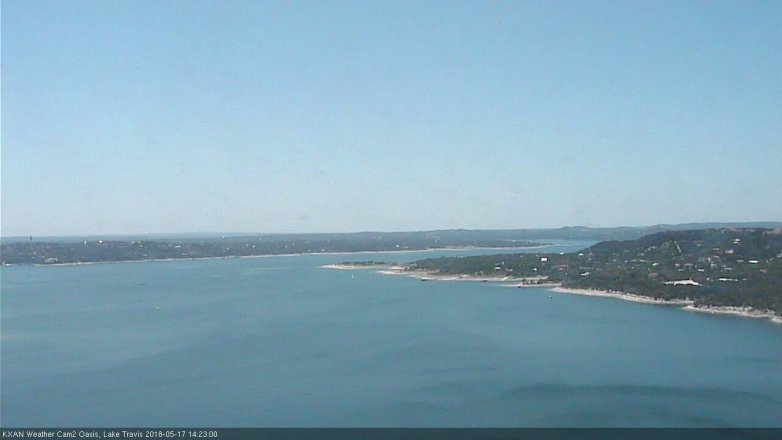 Lake Travis webcam, May 17, 2018 1:25 PM CT