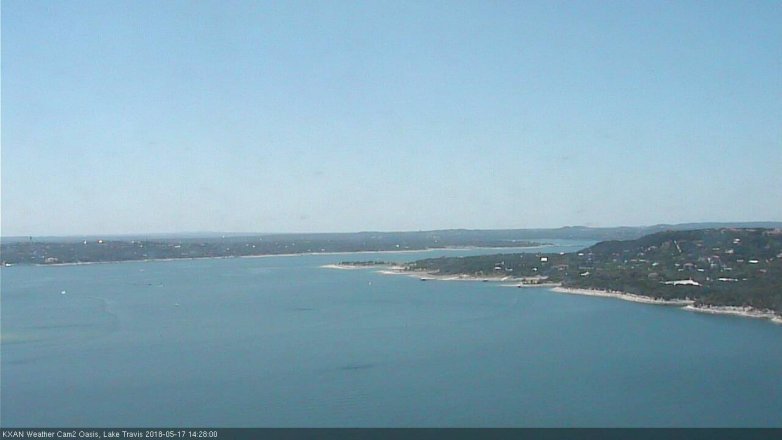 Lake Travis webcam, May 17, 2018 1:30 PM CT