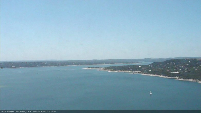Lake Travis webcam, May 17, 2018 1:40 PM CT