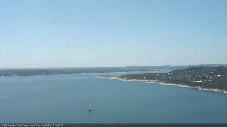 Lake Travis webcam, May 17, 2018 1:45 PM CT