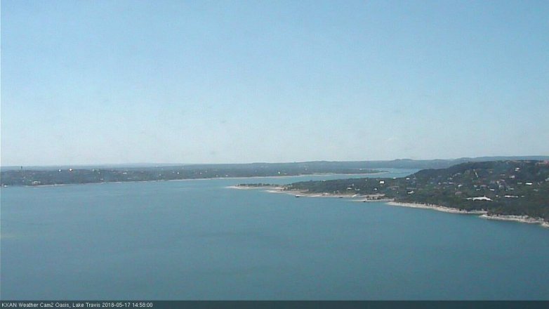 Lake Travis webcam, May 17, 2018 2:00 PM CT