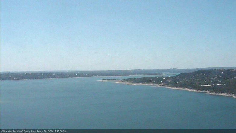 Lake Travis webcam, May 17, 2018 2:10 PM CT