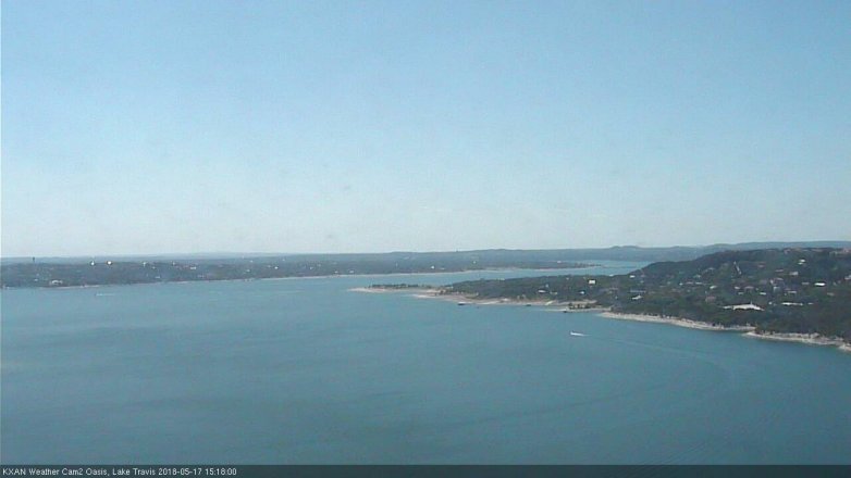 Lake Travis webcam, May 17, 2018 2:20 PM CT