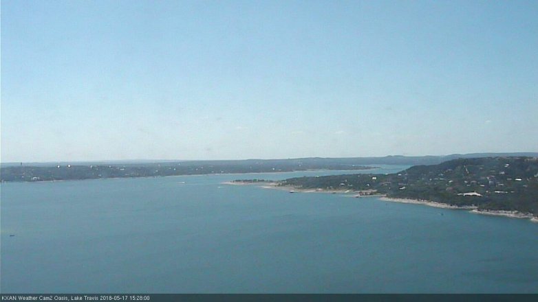 Lake Travis webcam, May 17, 2018 2:30 PM CT