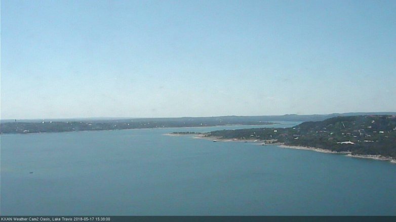 Lake Travis webcam, May 17, 2018 2:40 PM CT