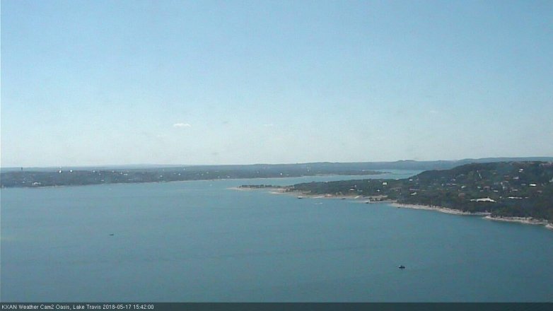 Lake Travis webcam, May 17, 2018 2:45 PM CT