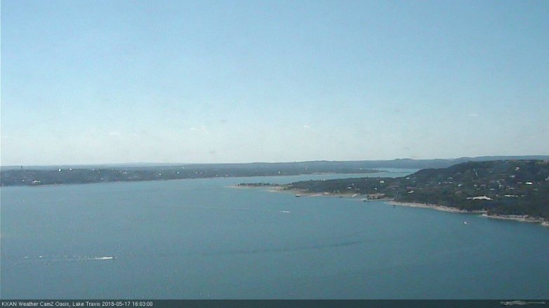 Lake Travis webcam, May 17, 2018 3:05 PM CT