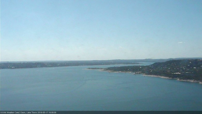 Lake Travis webcam, May 17, 2018 3:10 PM CT