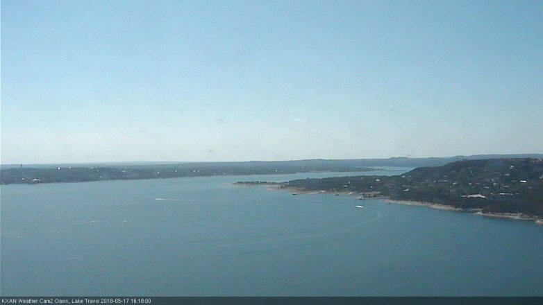 Lake Travis webcam, May 17, 2018 3:20 PM CT