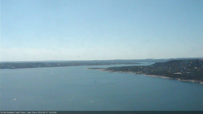 Lake Travis webcam, May 17, 2018 3:30 PM CT