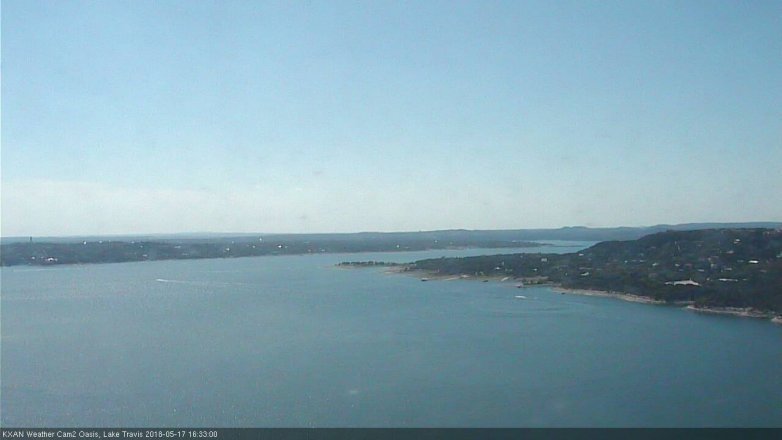 Lake Travis webcam, May 17, 2018 3:35 PM CT