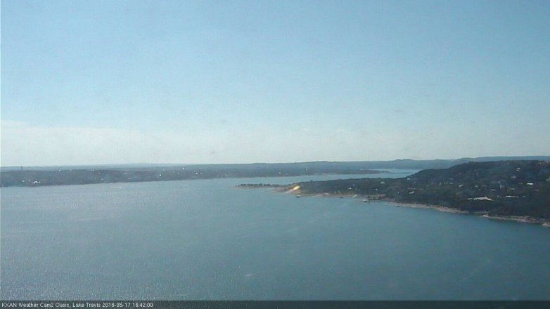 Lake Travis webcam, May 17, 2018 3:45 PM CT