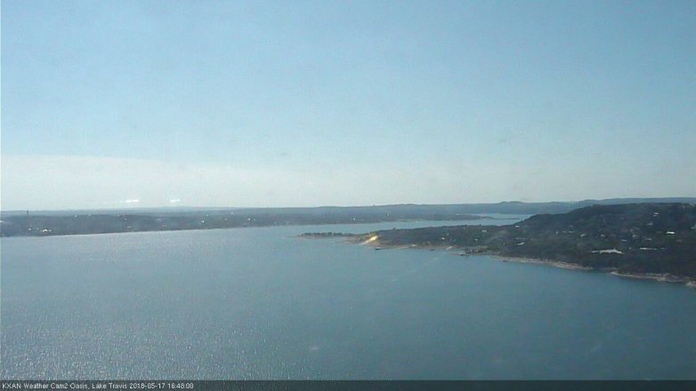 Lake Travis webcam, May 17, 2018 3:50 PM CT