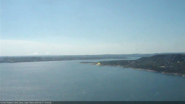 Lake Travis webcam, May 17, 2018 3:55 PM CT