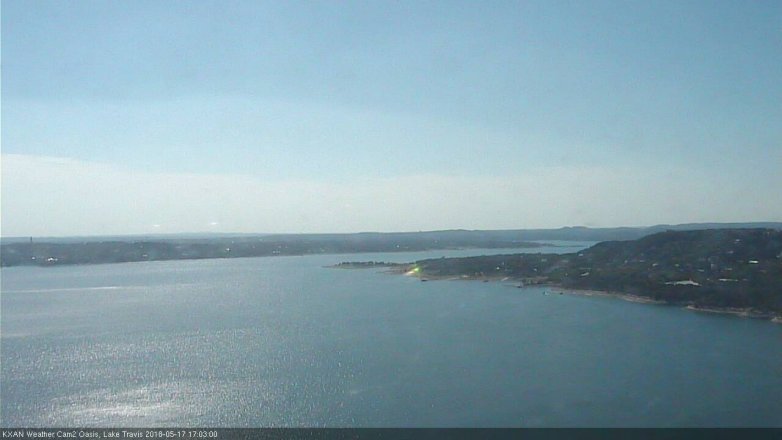 Lake Travis webcam, May 17, 2018 4:05 PM CT