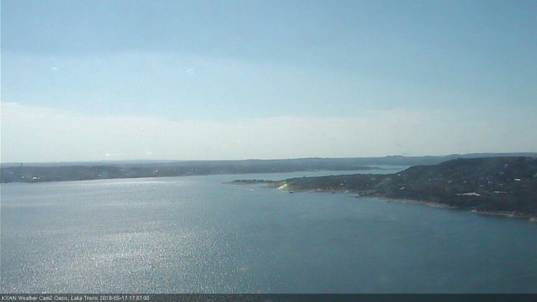 Lake Travis webcam, May 17, 2018 4:10 PM CT