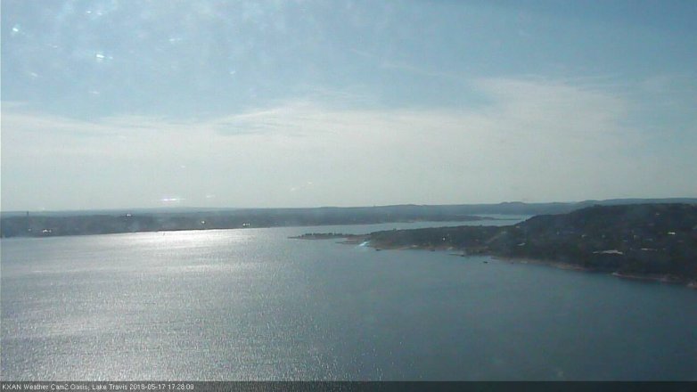 Lake Travis webcam, May 17, 2018 4:30 PM CT