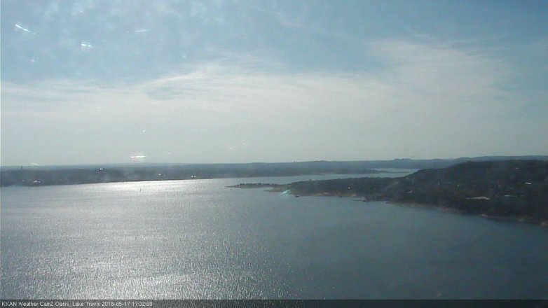 Lake Travis webcam, May 17, 2018 4:35 PM CT