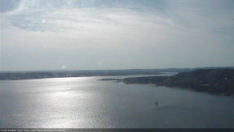 Lake Travis webcam, May 17, 2018 4:45 PM CT