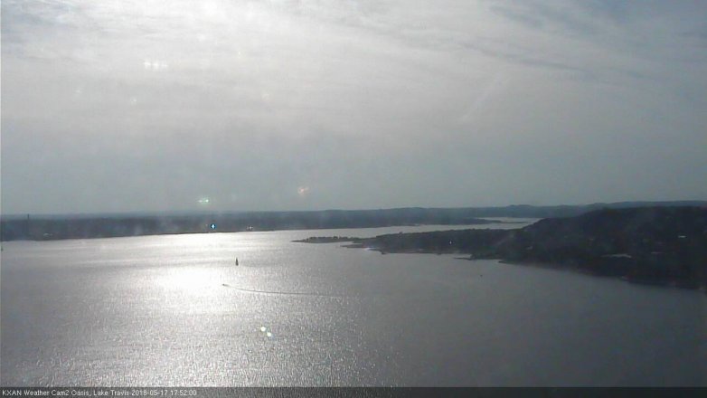 Lake Travis webcam, May 17, 2018 4:55 PM CT