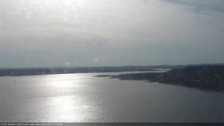 Lake Travis webcam, May 17, 2018 5:00 PM CT