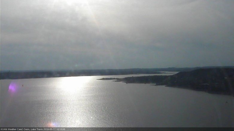 Lake Travis webcam, May 17, 2018 5:20 PM CT